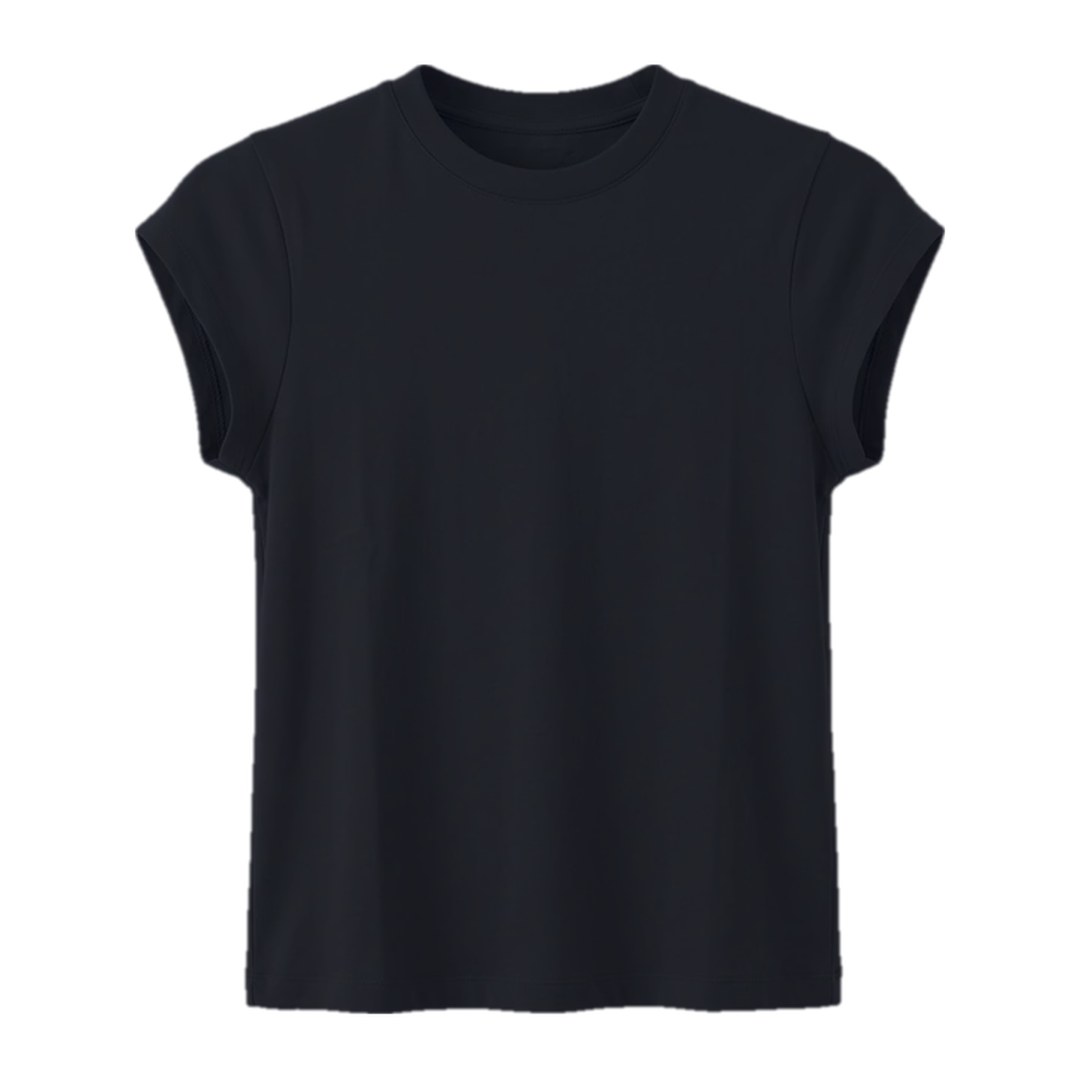 Blusa de malha canelada — Marinho