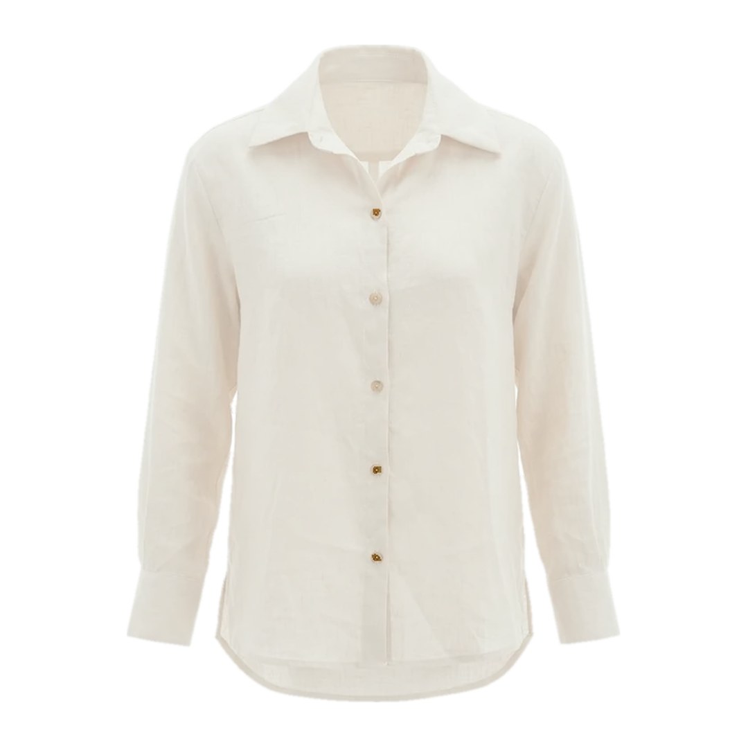 Camisa 100% linho — Off white