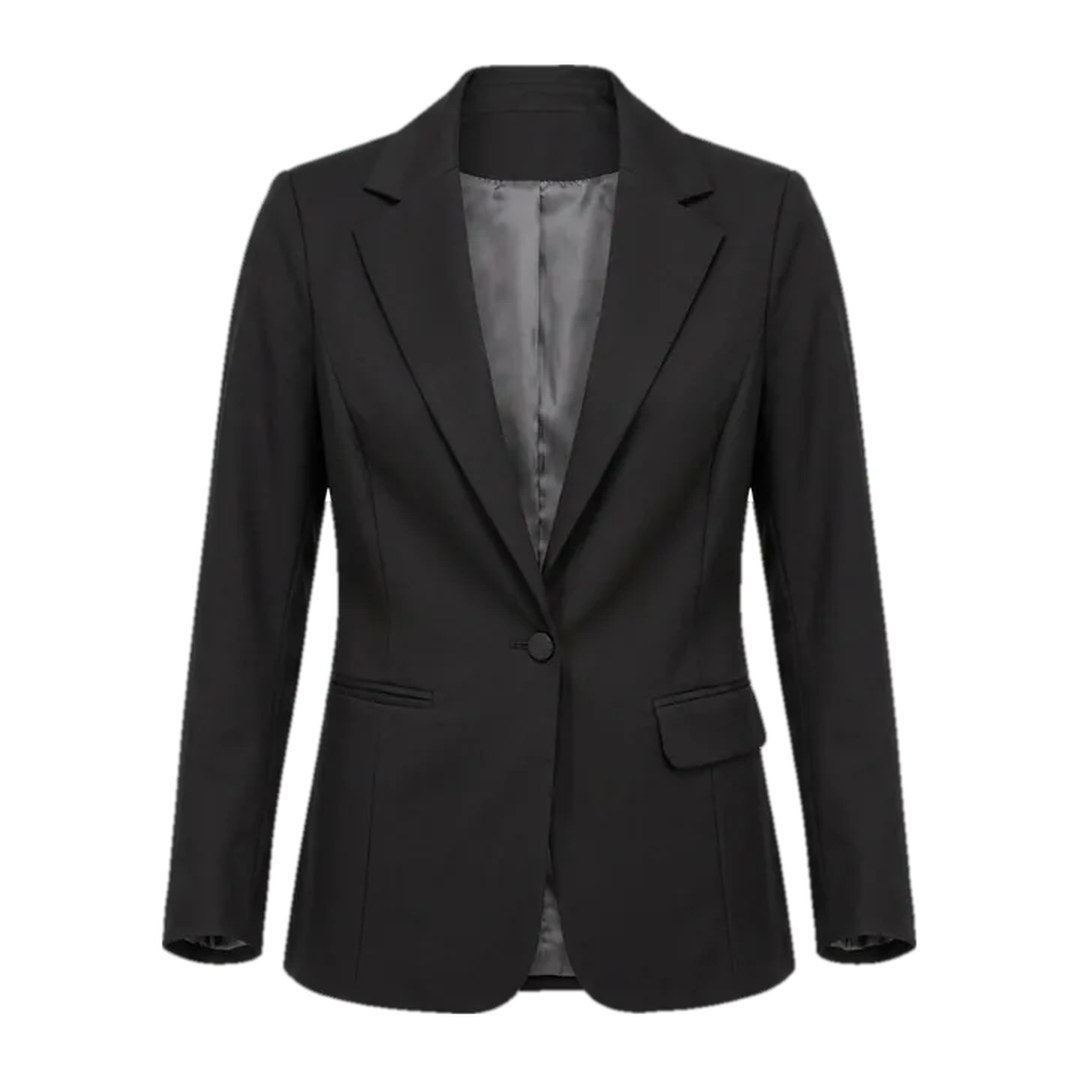 Blazer alfaiataria com elastano — Preto