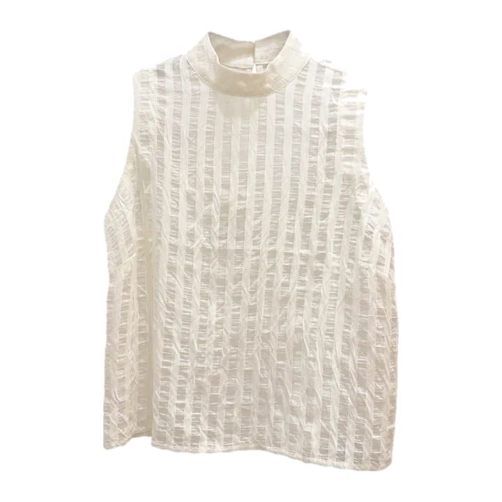 Blusa com gola — Off white
