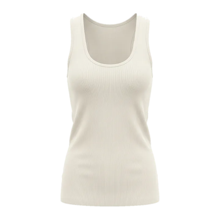 Regata de tricot alongada — Off white