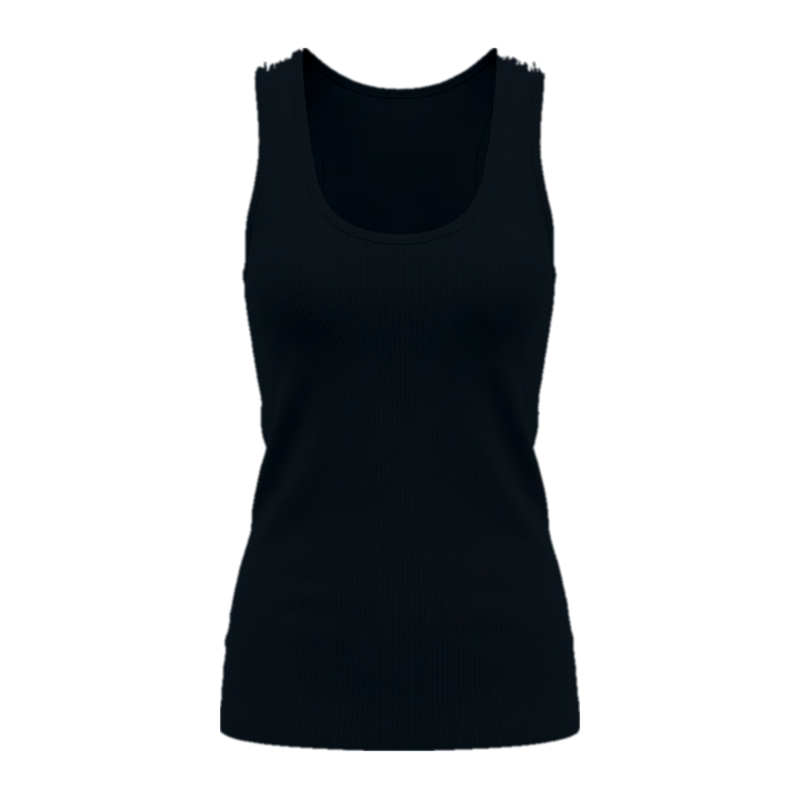 Regata de tricot alongada — Preta