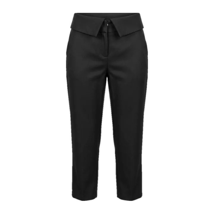 Calça de alfaiataria com detalhe na cintura — Preta