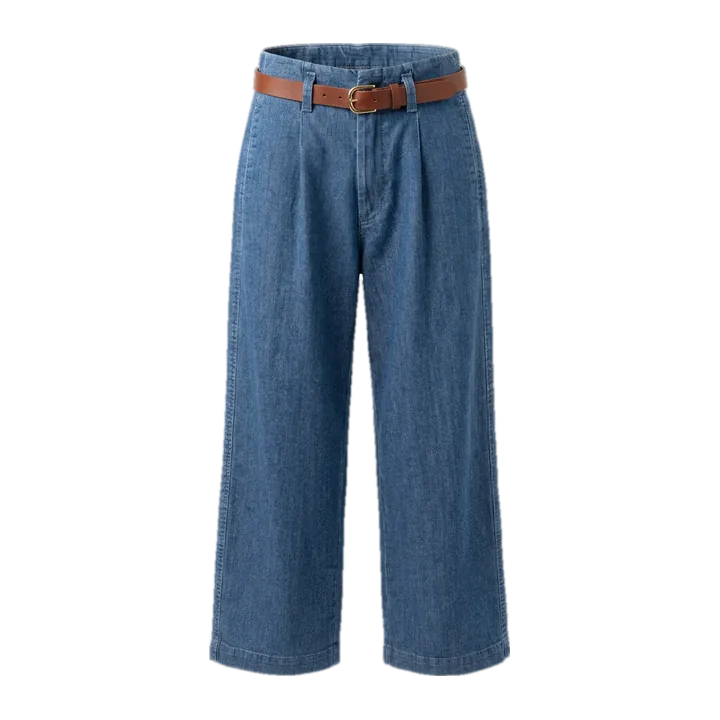 Calça jeans com cinto — Jeans