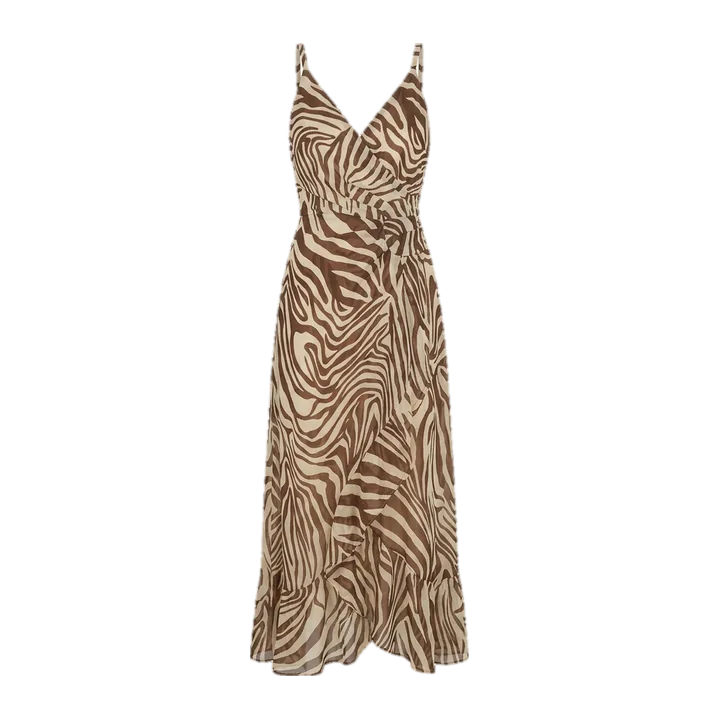 Vestido estampado de chiffon — Estampado
